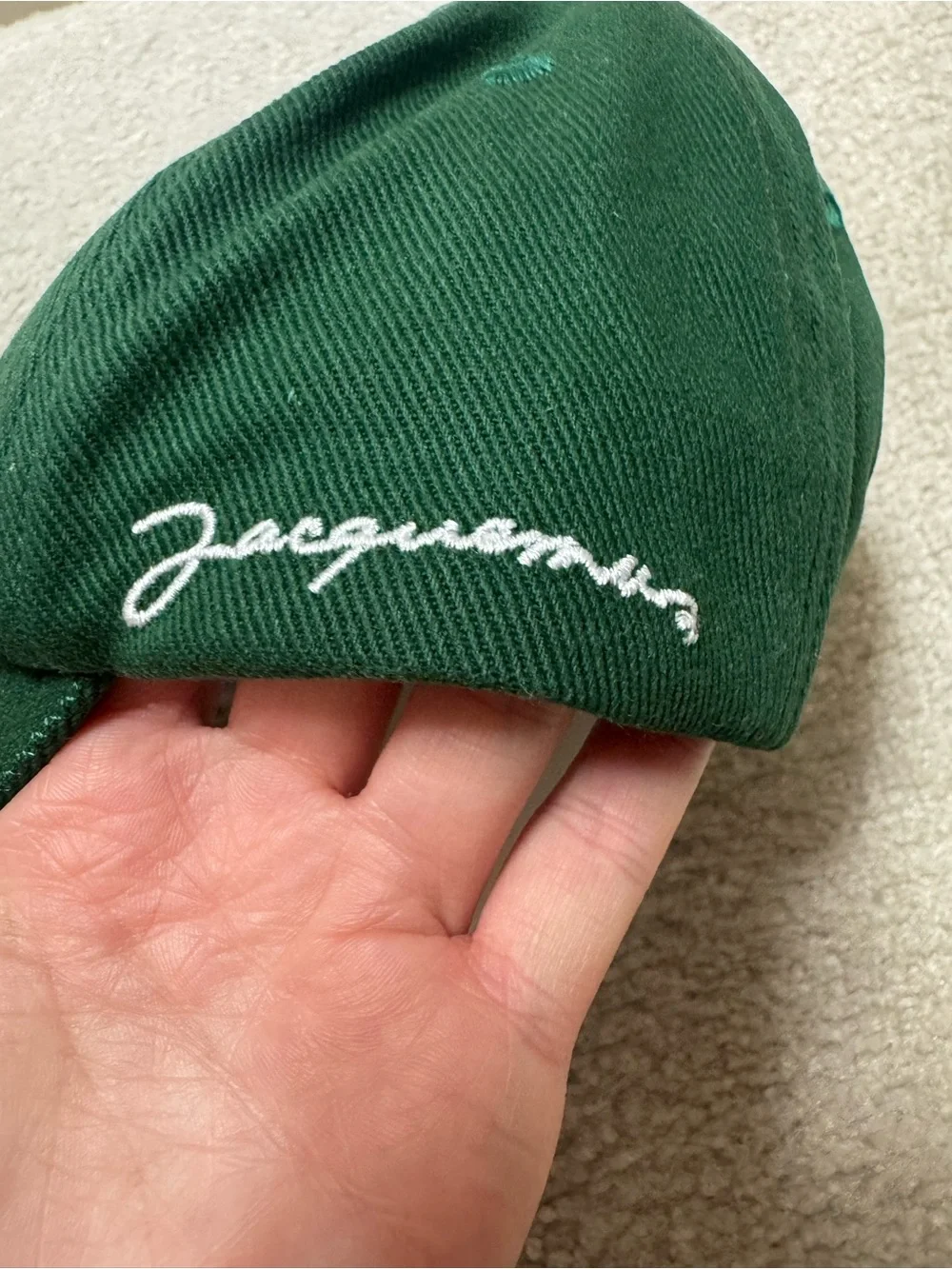 Jacquemus La Casquette Embroidered Logo Adjustable Baseball Cap